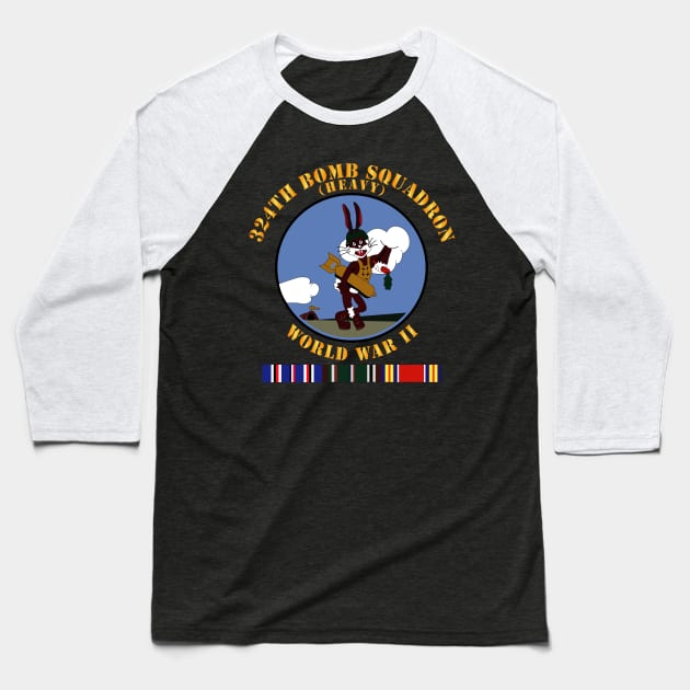 324th Bomb Squadron - WWII w EU SVC Baseball T-Shirt by twix123844